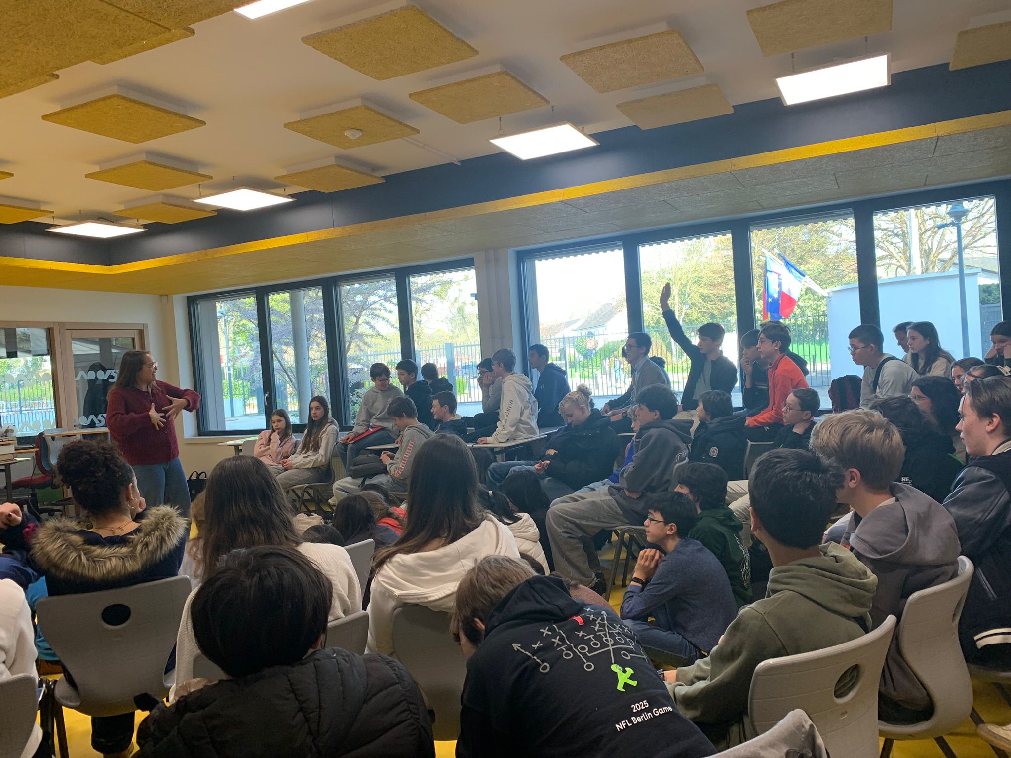 Svenia leading a Human Literacy workshop with students